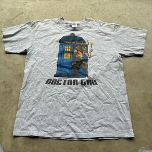 Vintage Y2K Doctor Who Promo Tee Anvil Tag TV Sci-Fi Graphic
